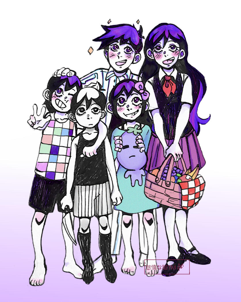 Omori and the gang (I don't like Basil)